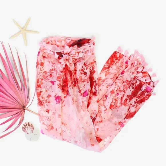 Peter Som Dream Floral Sarong in Rose Quartz - Picture 5 of 6